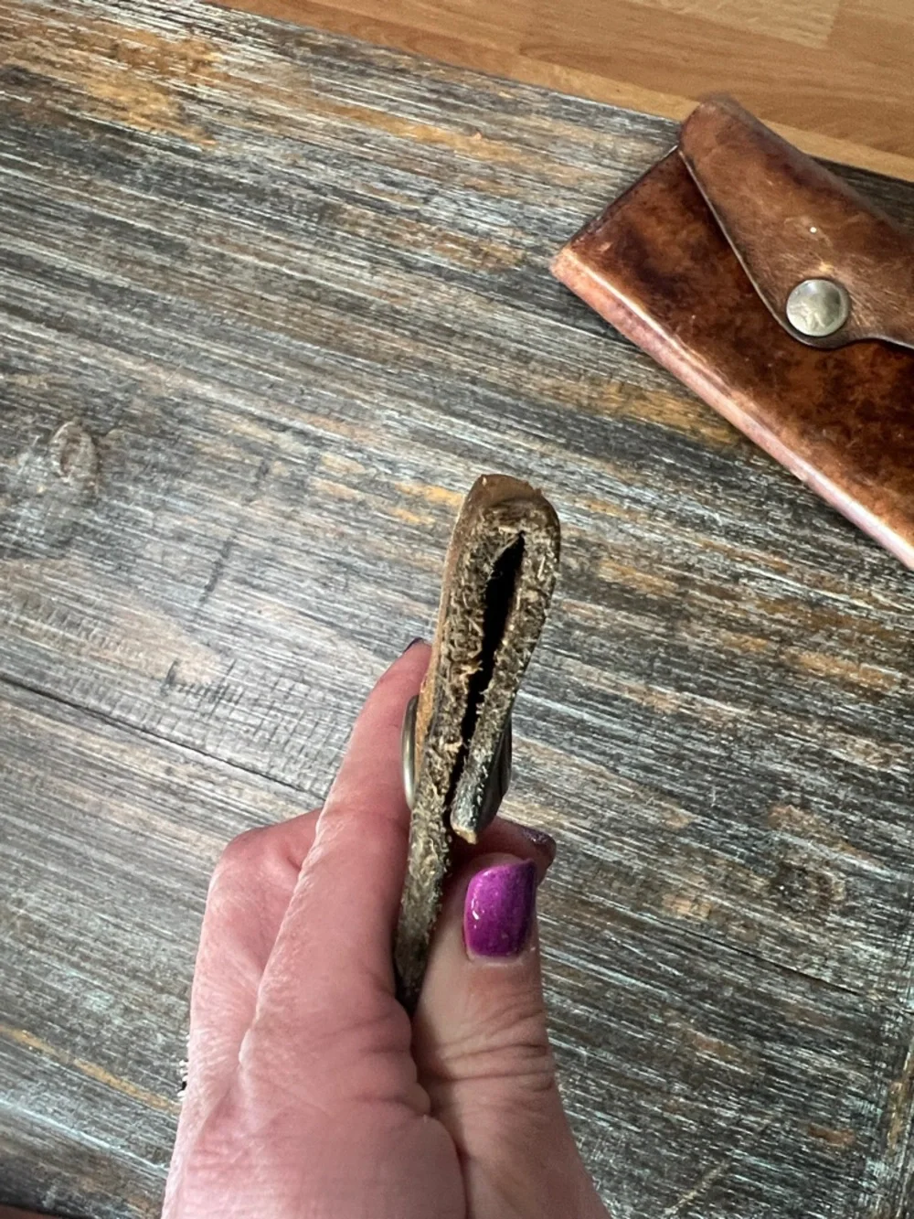 Vintage Nickel Indian Head Leather Belt and Wallet.